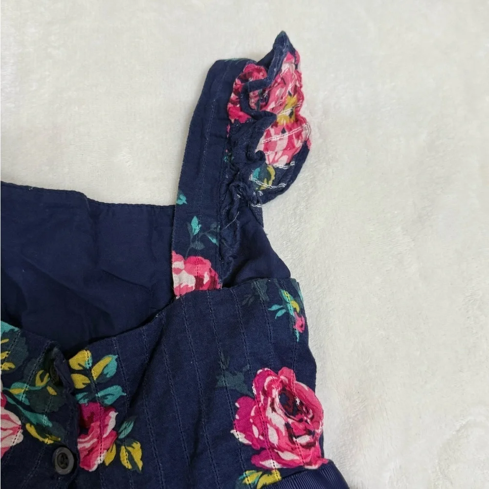 Floral Kids Dress with Ruffle Straps